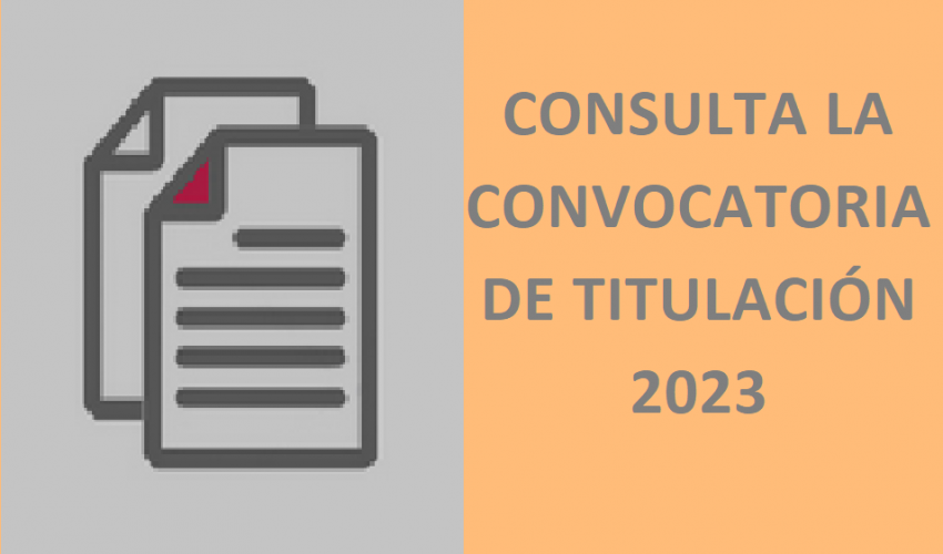 Convocatoria de Titulación