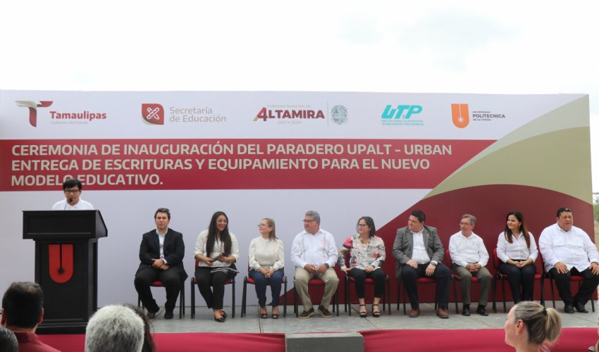 INAUGURACIÓN DEL PARADERO UPALT-URBAN, ENTREGA DE ESCRITURAS Y EQUIPAMIENTO